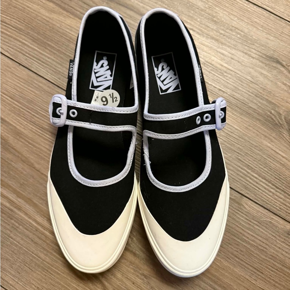 Vans Classic Black and White Mary Jane Shoes